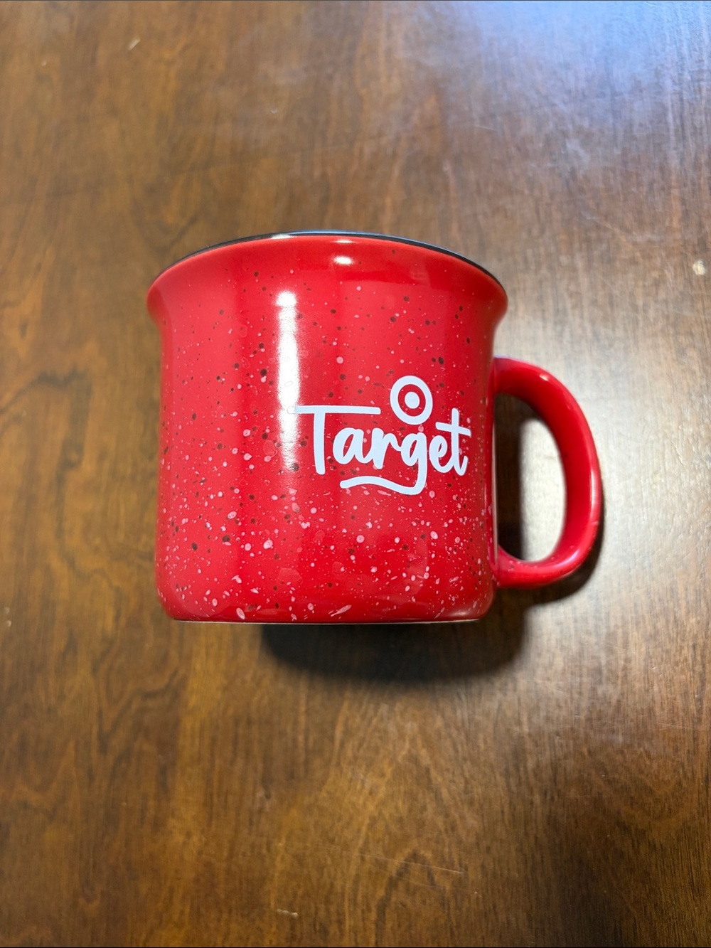 Target Red Speckle Logo Ceramic Mug